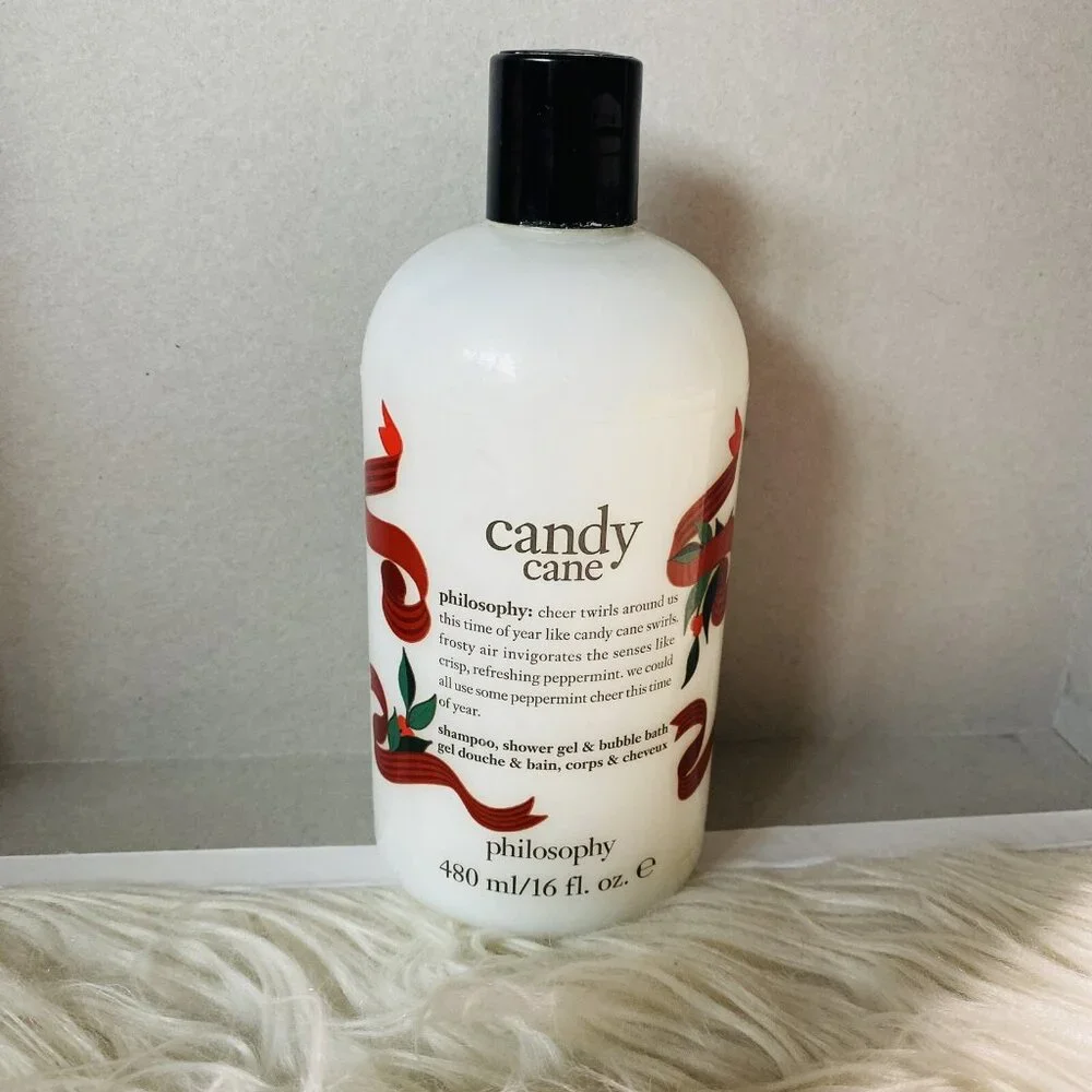 Philosophy Shampoo Shower Gel Bubble Bath Cane 16 oz New